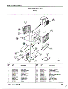 Room Air Conditioner Page 2 parts for Frigidaire Air Conditioner 5178A from AppliancePartsPros.com