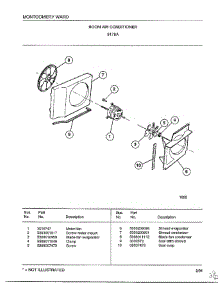 Room Air Conditioner Page 3 parts for Frigidaire Air Conditioner 5178A from AppliancePartsPros.com