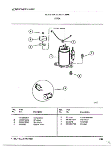 Room Air Conditioner Page 4 parts for Frigidaire Air Conditioner 5178A from AppliancePartsPros.com