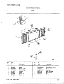 Room Air Conditioner Page 5 parts for Frigidaire Air Conditioner 5178A from AppliancePartsPros.com
