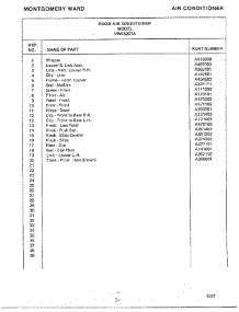 Room Air Conditioner Page 2 parts for Frigidaire Air Conditioner 5237A from AppliancePartsPros.com