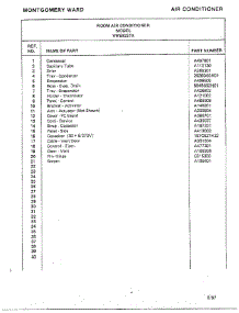 Room Air Conditioner Page 4 parts for Frigidaire Air Conditioner 5237A from AppliancePartsPros.com