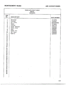 Room Air Conditioner Page 8 parts for Frigidaire Air Conditioner 5237A from AppliancePartsPros.com