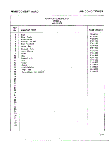 Room Air Conditioner Page 10 parts for Frigidaire Air Conditioner 5237A from AppliancePartsPros.com