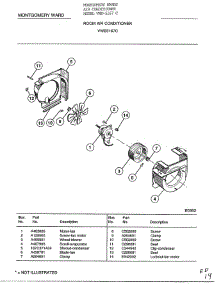 Room Air Conditioner Page 2 parts for Frigidaire Air Conditioner 5467C from AppliancePartsPros.com