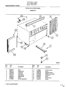 Room Air Conditioner Page 5 parts for Frigidaire Air Conditioner 5467C from AppliancePartsPros.com
