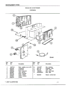 Room Air Conditioner Page 2 parts for Frigidaire Air Conditioner 5629A from AppliancePartsPros.com
