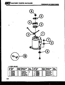 06 - Compressor Parts parts for Frigidaire Air Conditioner A05LH5E1 from AppliancePartsPros.com