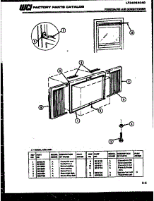 07 - Window Mounting Parts parts for Frigidaire Air Conditioner A05LH5E1 from AppliancePartsPros.com