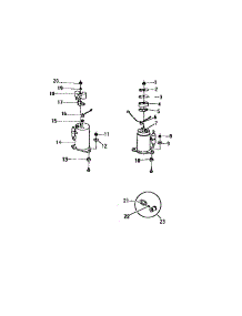 12 - Compressor (`Cc` Cabinet Models) parts for Frigidaire Air Conditioner A11MEUC2 from AppliancePartsPros.com