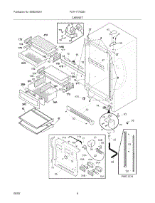 05 - Cabinet parts for Frigidaire Refrigerator PLRH1779GS4 from AppliancePartsPros.com
