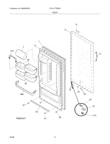 03 - Door parts for Frigidaire Refrigerator PLRU1778ES2 from AppliancePartsPros.com