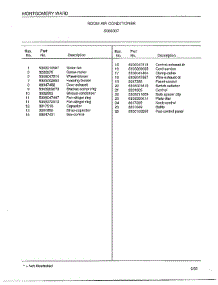 Room Air Conditioner Page 4 parts for Frigidaire Air Conditioner 5068007 from AppliancePartsPros.com