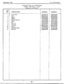 Compressor Page 2 parts for Frigidaire Air Conditioner 5070A from AppliancePartsPros.com