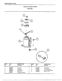 Room Air Conditioner Page 6 parts for Frigidaire Air Conditioner 5128A from AppliancePartsPros.com