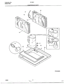 Compressor parts for Frigidaire Air Conditioner 5145001B from AppliancePartsPros.com