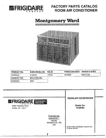 Room Air Conditioner / Front Cover parts for Frigidaire Air Conditioner 5146002 from AppliancePartsPros.com