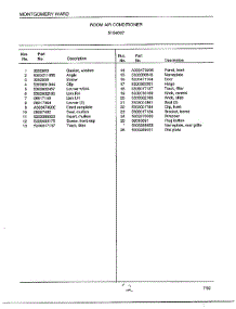 Room Air Conditioner Page 2 parts for Frigidaire Air Conditioner 5154007 from AppliancePartsPros.com