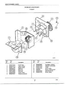 Room Air Conditioner Page 4 parts for Frigidaire Air Conditioner 5154007 from AppliancePartsPros.com