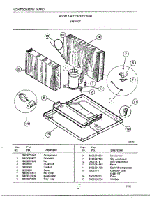 Room Air Conditioner Page 5 parts for Frigidaire Air Conditioner 5154007 from AppliancePartsPros.com