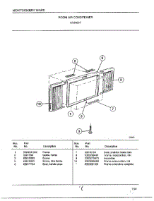 Room Air Conditioner Page 6 parts for Frigidaire Air Conditioner 5154007 from AppliancePartsPros.com