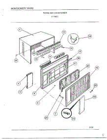 Room Air Conditioner parts for Frigidaire Air Conditioner 5174001 from AppliancePartsPros.com