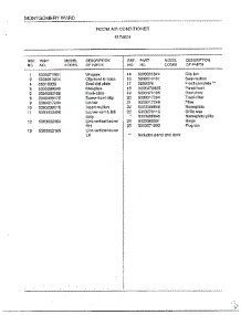 Room Air Conditioner Page 2 parts for Frigidaire Air Conditioner 5174001 from AppliancePartsPros.com