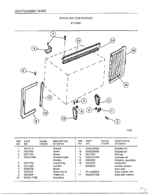 Room Air Conditioner Page 4 parts for Frigidaire Air Conditioner 5174001 from AppliancePartsPros.com