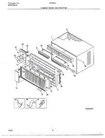 Cabinet Front And Wrapper parts for Frigidaire Air Conditioner 5176003A from AppliancePartsPros.com