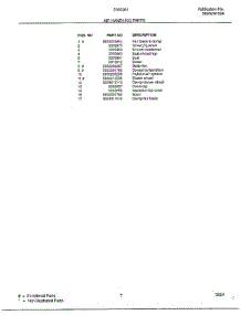 Air Handling parts for Frigidaire Air Conditioner 5180004A from AppliancePartsPros.com