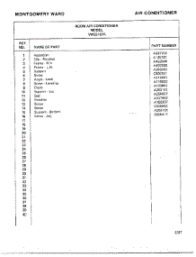 Air Conditioner Page 10 parts for Frigidaire Air Conditioner 5187A from AppliancePartsPros.com
