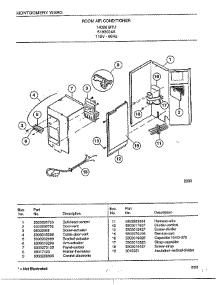 Room Air Conditioner Page 3 parts for Frigidaire Air Conditioner 5193004A from AppliancePartsPros.com