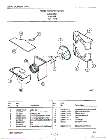 Room Air Conditioner Page 4 parts for Frigidaire Air Conditioner 5193004A from AppliancePartsPros.com