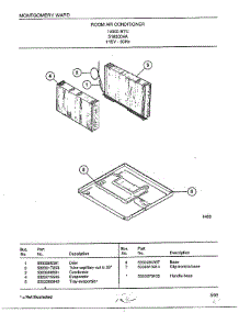 Room Air Conditioner Page 5 parts for Frigidaire Air Conditioner 5193004A from AppliancePartsPros.com