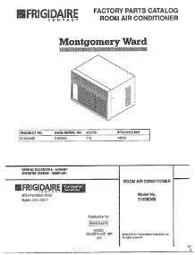 Cover Page parts for Frigidaire Air Conditioner 5193004B from AppliancePartsPros.com