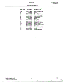 Air Handling parts for Frigidaire Air Conditioner 5193004B from AppliancePartsPros.com