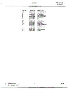Air Handling parts for Frigidaire Air Conditioner 5195006A from AppliancePartsPros.com