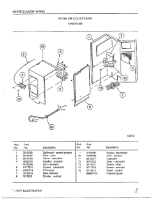 Room Air Conditioner Page 2 parts for Frigidaire Air Conditioner 5198B from AppliancePartsPros.com