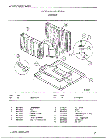 Room Air Conditioner Page 4 parts for Frigidaire Air Conditioner 5198B from AppliancePartsPros.com