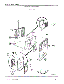 Room Air Conditioner parts for Frigidaire Air Conditioner 5198B from AppliancePartsPros.com