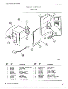 Room Air Conditioner Page 2 parts for Frigidaire Air Conditioner 5198G from AppliancePartsPros.com