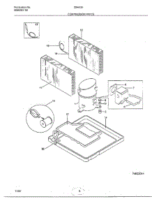 Compressor parts for Frigidaire Air Conditioner 5244001A from AppliancePartsPros.com