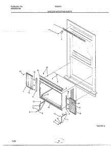 Window Mounting parts for Frigidaire Air Conditioner 5244001A from AppliancePartsPros.com