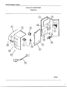 Room Air Conditioner Page 3 parts for Frigidaire Air Conditioner 5249G from AppliancePartsPros.com