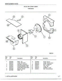 Room Air Conditioner Page 7 parts for Frigidaire Air Conditioner 5249G from AppliancePartsPros.com