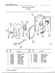 Room Air Conditioner Page 2 parts for Frigidaire Air Conditioner 5257C from AppliancePartsPros.com