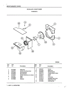 Room Air Conditioner Page 3 parts for Frigidaire Air Conditioner 5257C from AppliancePartsPros.com