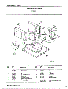 Room Air Conditioner Page 4 parts for Frigidaire Air Conditioner 5257C from AppliancePartsPros.com