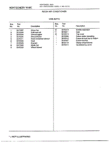Room Air Conditioner Page 6 parts for Frigidaire Air Conditioner 5277C from AppliancePartsPros.com