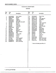 Room Air Conditioner Page 2 parts for Frigidaire Air Conditioner 5291003 from AppliancePartsPros.com